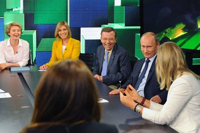 Встреча с руководством и корреспондентами телеканала Russia Today. 11 июня 2013 года