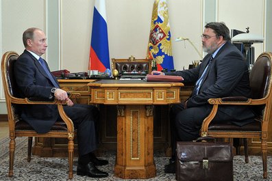 С руководителем Федеральной антимонопольной службы Игорем Артемьевым. 11 июля 2013 года