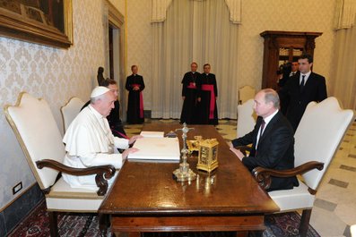 С Папой Римским Франциском. 25 ноября 2013 года