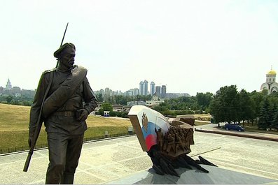 Памятник героям Первой мировой войны на Поклонной горе. 1 августа 2014 года