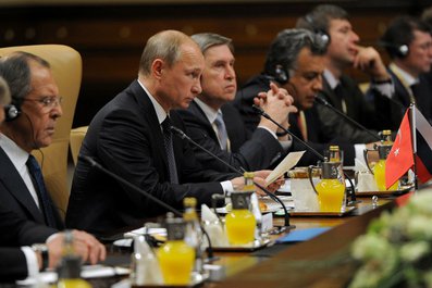 Заседание Совета сотрудничества высшего уровня между Россией и Турцией. 1 декабря 2014 года