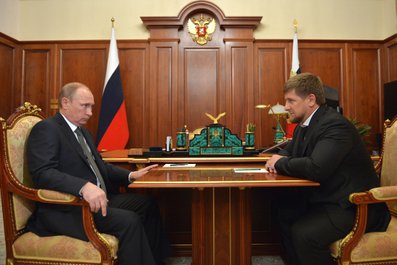 С Главой Чеченской Республики Рамзаном Кадыровым. 4 декабря 2014 года